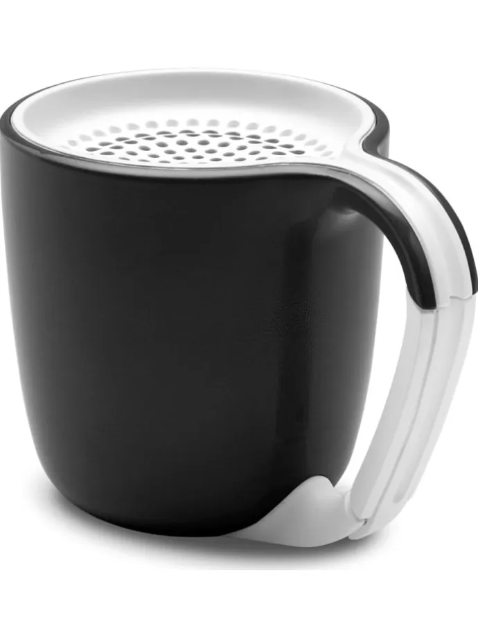 Gear4 Bluetooth Mini-Lautsprecher im Espresso-Tassen-Design Kompakter in Schwarz