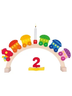 Geburtstagsbogen "Mein kleiner Zug" in Bunt