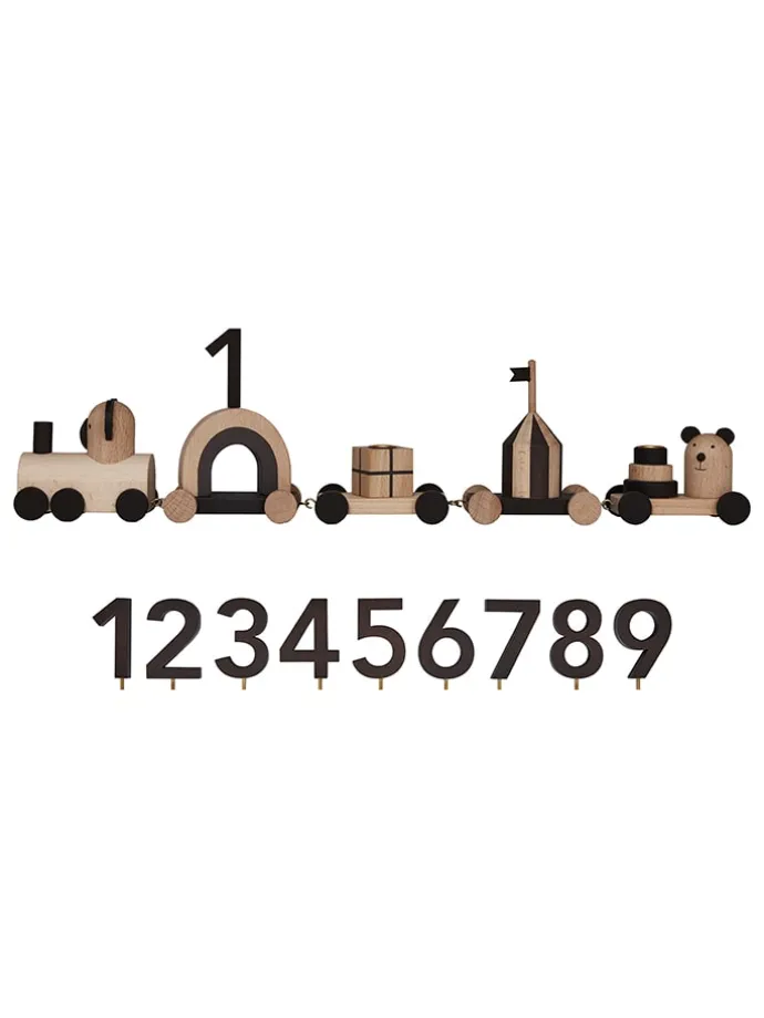 Geburtstagszug "Otti Birthday Train" in Natur/ Anthrazit