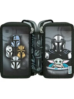 Gefülltes Federmäppchen "Star Wars" in Schwarz