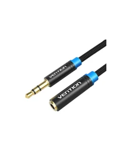 Geflochtenes Audiokabel 3,5 mm Stecker-Buchse 3 Meter