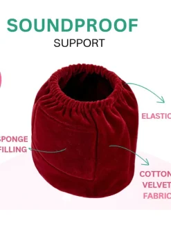 Gehörschutz-Stirnband in Rot