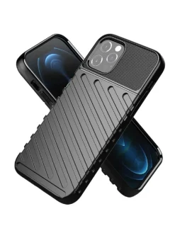 Gepanzerte Thunder Bumper Handy Hülle kompatibel Samsung Galaxy in Schwarz