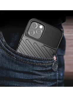 Gepanzerte Thunder Bumper Handy Hülle kompatibel Samsung Galaxy in Schwarz