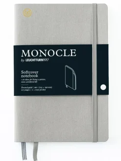 Gepunktetes Notizbuch in Hellgrau - B6+