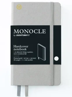 Gepunktetes Notizbuch in Hellgrau - A6