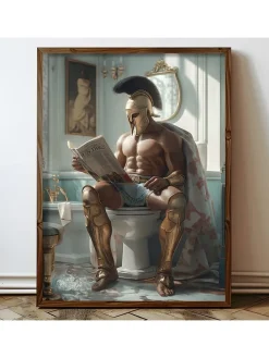 Gerahmter Holzkunstdruck - (L)70 x (B)50 cm