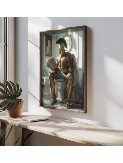 Gerahmter Holzkunstdruck - (L)70 x (B)50 cm