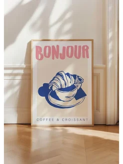 Gerahmter Kunstdruck - (B)33 x (H)48 cm