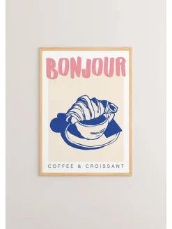 Gerahmter Kunstdruck - (B)33 x (H)48 cm