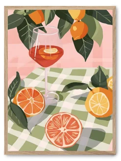 Gerahmter Kunstdruck "Aperol spritz"