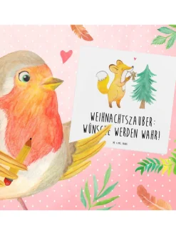 Geschenk Gutschein Weihnachtszauber mit Spruch in Weiß