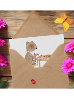 Geschenkkarte Dinner in the Dark mit Spruch in Weiß