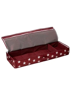 Geschenkpapier-Organizer in Weinrot - (B)90 x (H)12 x (T)30 cm