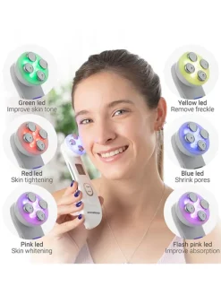 Gesichtsmassagegerät in Weiß - (B)5 x (H)17 x (T)5 cm