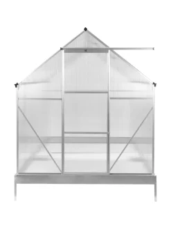Gewächshaus für den Garten APULIA in Silber/Transparent