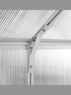 Gewächshaus für den Garten APULIA in Silber/Transparent