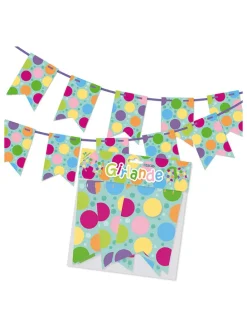 Girlande "Punkte" in Bunt - (L)300 cm