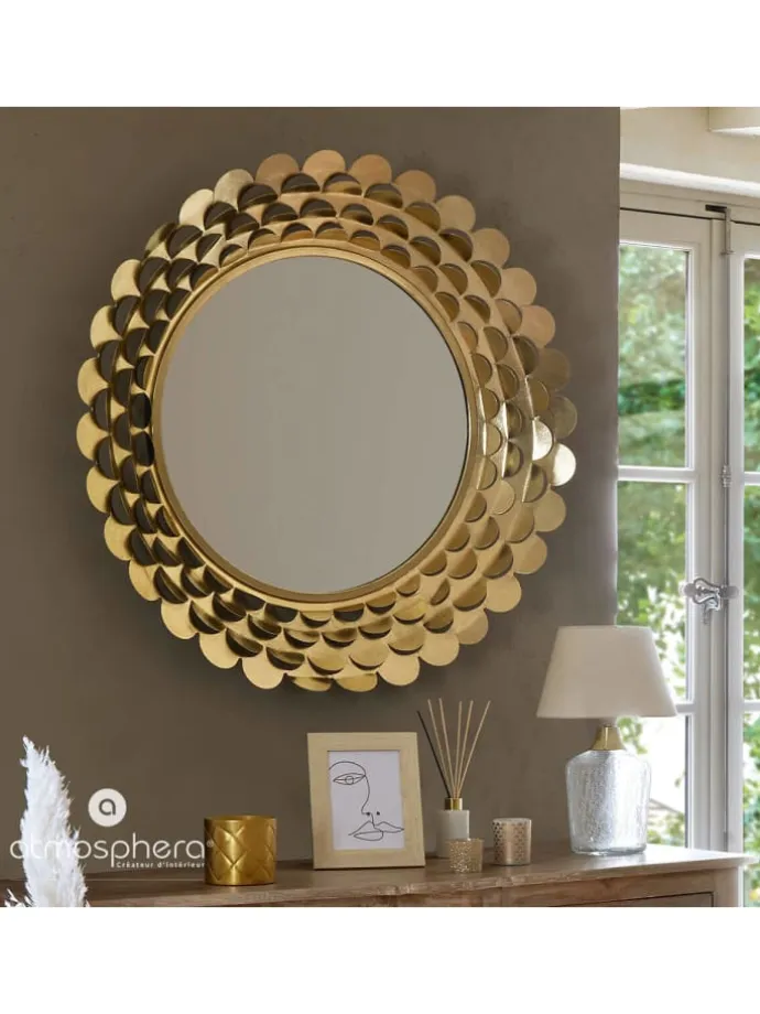 Glamour-Spiegel in gold