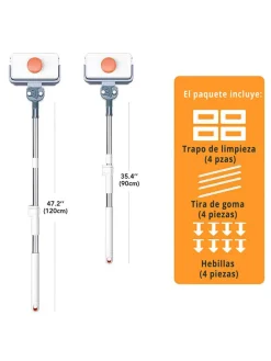 Glasreiniger in Weiß, 8 - 35 mm Glasdicke