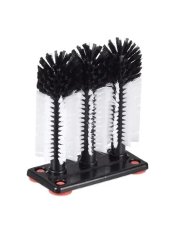 Gläserspülbürste in Schwarz/ Weiß