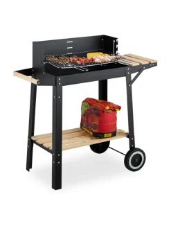 Grill in Schwarz - (B)86 x (H)80,5 x (T)42 cm