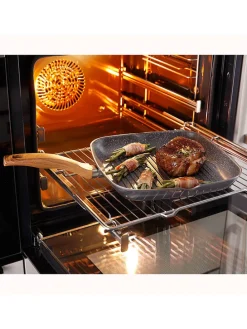 Grillpfanne ''Back to Nature'' in Schwarz - (L)28 x (B)28 cm