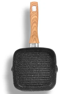 Grillpfanne ''Back to Nature'' in Grau - (L)16 x (B)16 cm