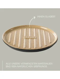 Grillplatte in Beige - Ø 32,5 cm