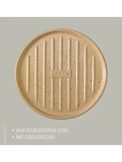 Grillplatte in Beige - Ø 32,5 cm