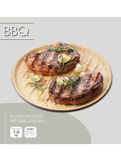Grillplatte in Beige - Ø 32,5 cm