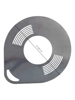 Grillplatte in Schwarz