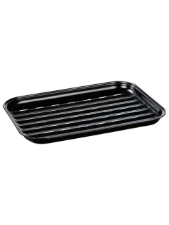 Grillschale "Luca" in Schwarz - (L)34,5 x (B)24,5 cm