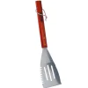 Grillspatel Wender für BBQ Pfannenwender Edelstahl L: 41cm in rot