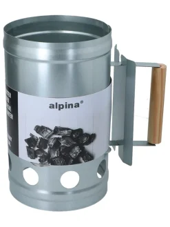 Grillstarter in Silber - (H)27 x Ø 16 cm