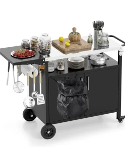 Grillwagen Outdoor in Schwarz