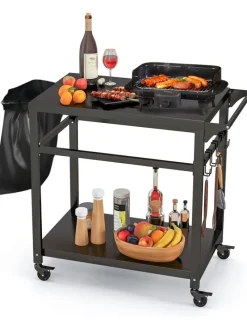 Grillwagen Outdoor in Schwarz