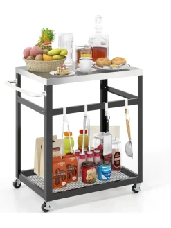 Grillwagen Outdoor in Schwarz