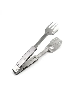 Grillwerkzeug Grill-Multi-Tool GENIUS POCKET 4in1 Grillbesteck in silber