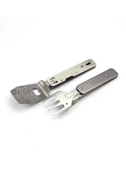 Grillwerkzeug Grill-Multi-Tool GENIUS POCKET 4in1 Grillbesteck in silber