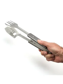 Grillwerkzeug Grill-Multi-Tool GENIUS POCKET 4in1 Grillbesteck in silber