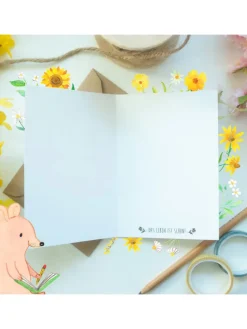 Grußkarte Spruch Feuerwehrmann Rettungsheld mit... in Weiß