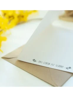 Grußkarte Spruch Feuerwehrmann Rettungsheld mit... in Weiß