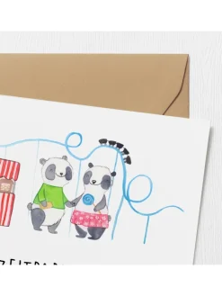 Gutschein Besuch im Freizeitpark mit Spruch in Weiß