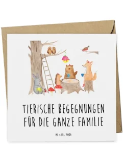 Gutschein Besuch im Tierpark mit Spruch in Weiß