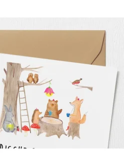 Gutschein Besuch im Tierpark mit Spruch in Weiß