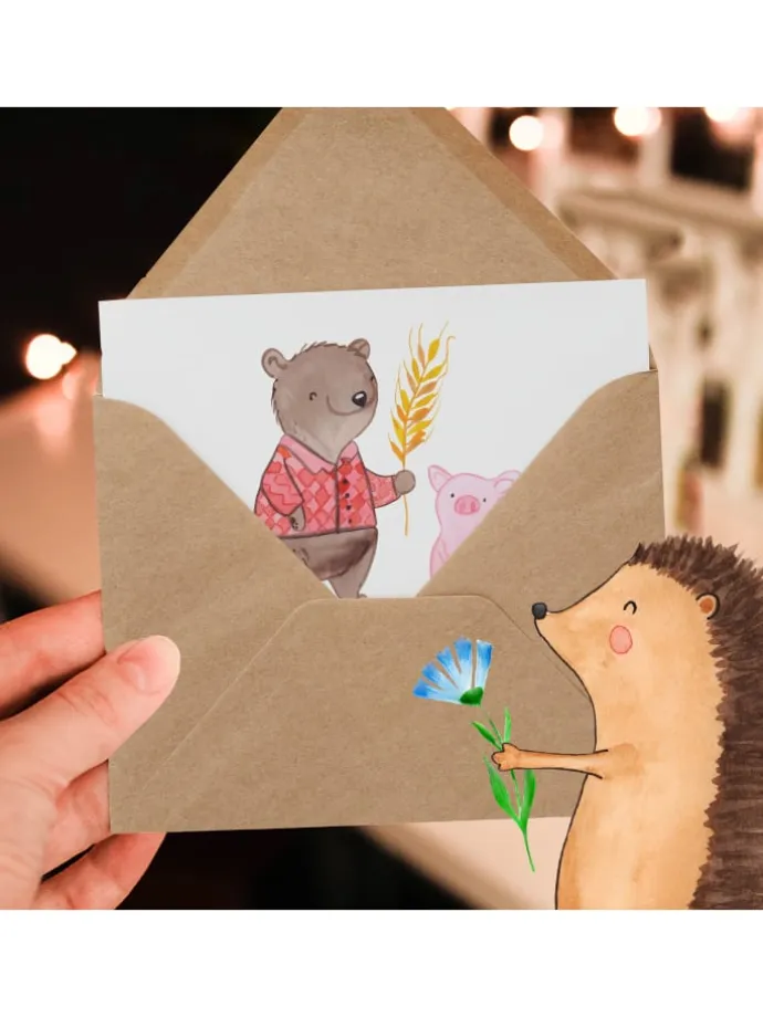 Gutschein Einen Tag auf dem Bauernhof mit Spruch in Weiß