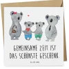 Gutschein Familientag Geschenk mit Spruch in Weiß