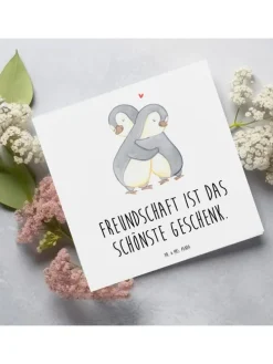 Gutschein Freundschaftstag Geschenk mit Spruch in Weiß