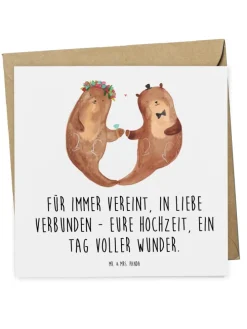 Gutschein Hochzeit Wunder mit Spruch in Weiß